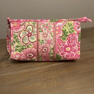 Vera Bradley Petal Pink Zip Cosmetic Case